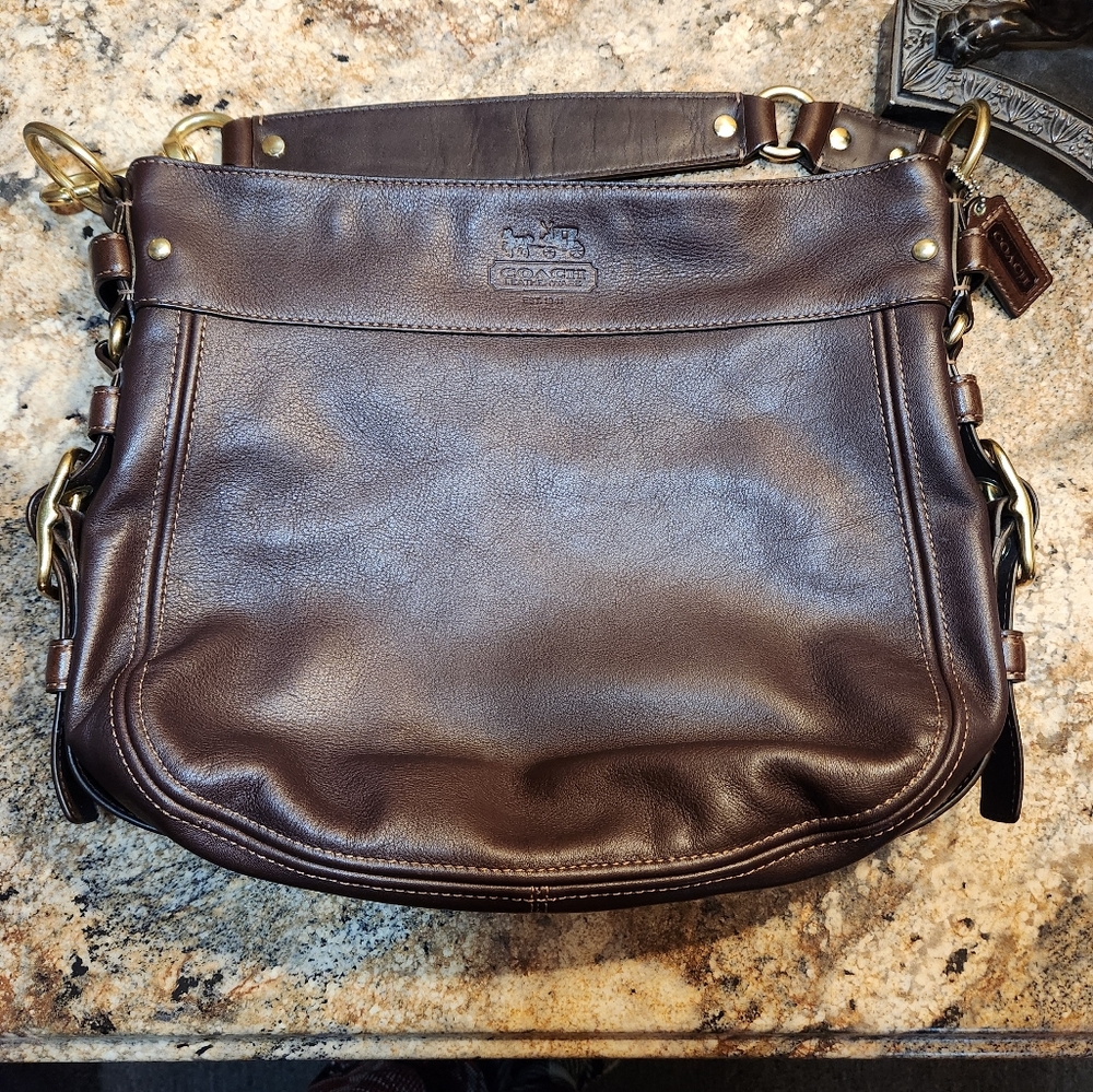 Coach Large Brown Zoe Hobo